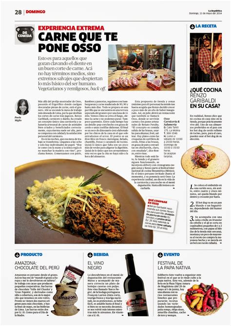 Largo de las cocinas completas. Nueva página de gastronomía en la Revista Domingo ...