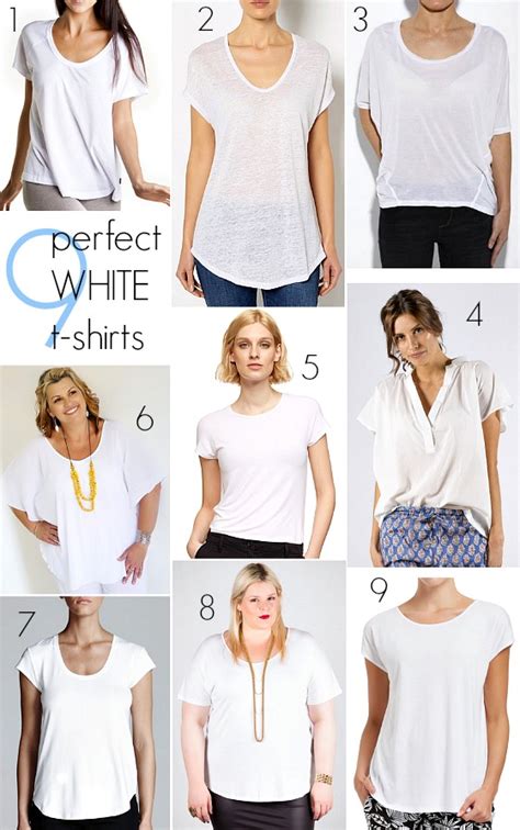 How To Find Your Perfect White T Shirt Styling You