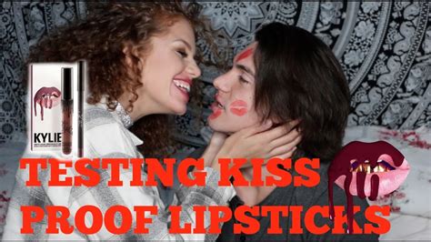 Testing Kiss Proof Lipsticks With My Boyfriend Mahogany Lox Youtube