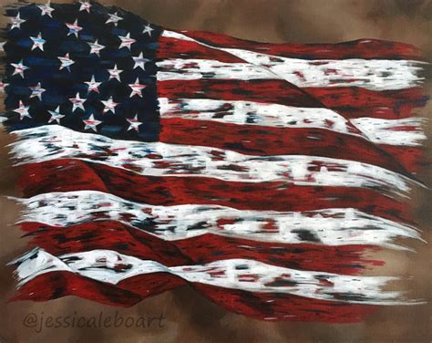 American Flag Paintings Jessica Lebo Art