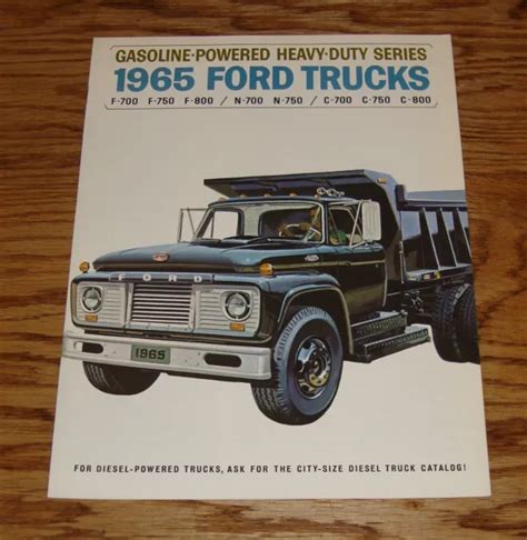 Original 1965 Ford Truck Gasoline Powered Heavy Duty Series Sales