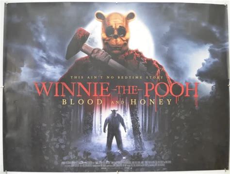 Winnie The Pooh Blood And Honey 2023 Original Cinema Quad Film