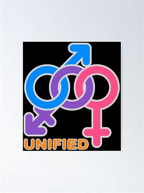 Gender Unity In Diversity Poster For Sale By V Nerd Redbubble