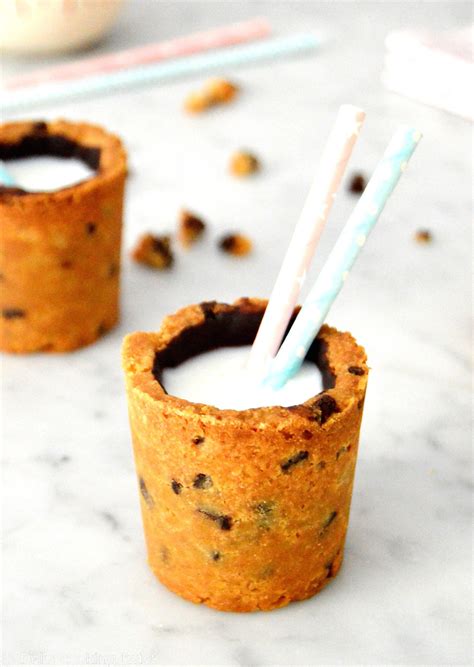 Milk And Cookie Cups Cookie Cups Cookie Shots Cookie Dough