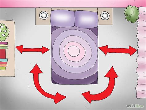 There are 2 bedside cabinets with matching table lamps. Feng Shui Your Bedroom