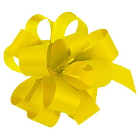 Yellow Pull Bows Pack Of 20 Partyrama