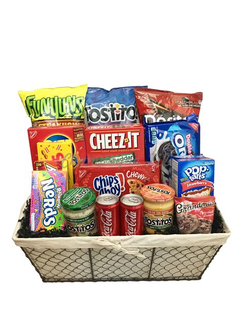 Fortunately, gift baskets are widely available to take the hassle off gift shopping. Jumbo Junk Food Gift Basket - Champagne Life Gift Baskets