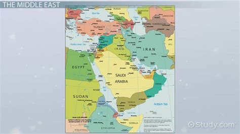 Middle East Map Countries And Capitals