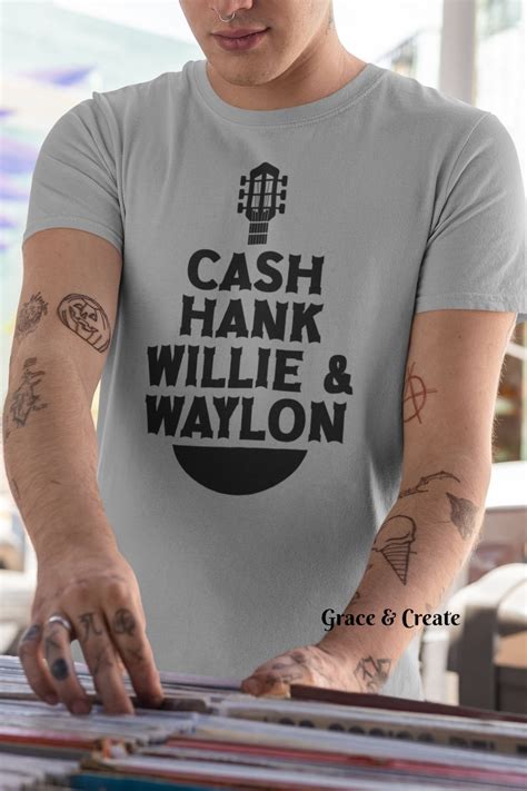 Cash Hank Willie And Waylon Svg Cut File Sublimation Digital