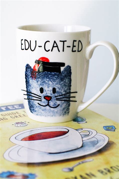 Some of the technologies we use are necessary for critical functions like security and site integrity, account authentication, security and privacy preferences, internal site usage and maintenance data, and to make the site work correctly for browsing and transactions. Handmade cat mug - Graduation gift - College graduation in ...