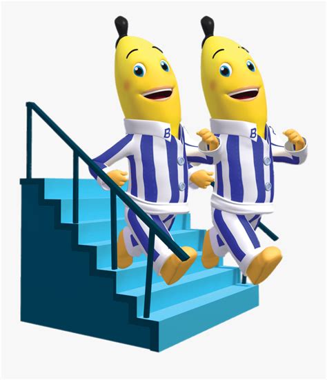 Bananas In Pyjamas Walking Down The Stairs Animated Bananas In