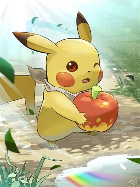 Pikachu Pokémon Red And Green Image By Hakkentai Pkdn 3907849