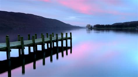 1280x720 Pier Lake District Evening 4k 720p Hd 4k Wallpapersimages