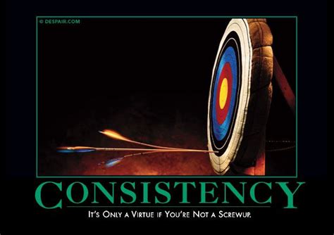 Consistency Demotivational Posters Demotivational Quotes Funny