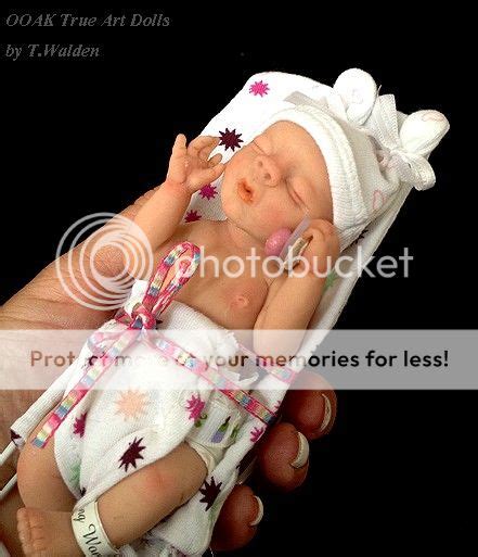 OOAK Cute Realistic NEWBORN Baby Girl Lucy 6 Mini Sculpt Art Doll By T