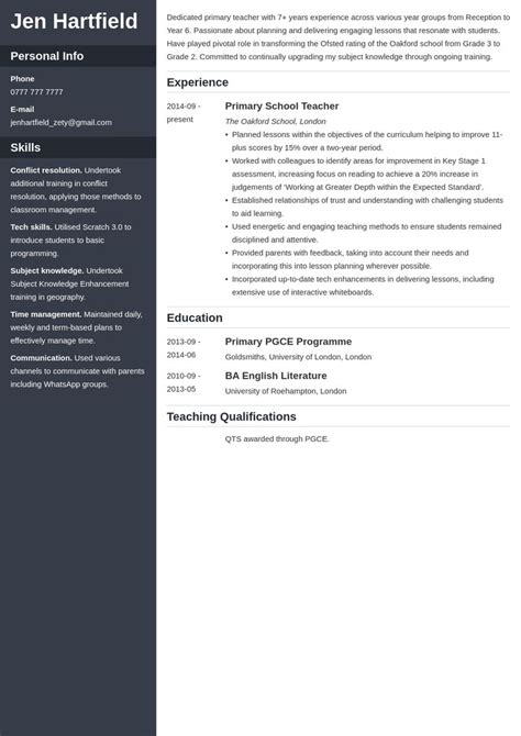 We know it can be stressful and painful when it comes to your period. uk teacher cv example template cascade in 2020 | Teacher ...