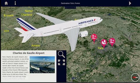 Air France Launches Innovative Flightpath3d Moving Map Service
