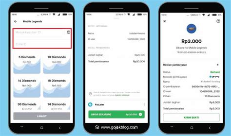 Click the settings option 3. 3 Cara Mudah Top Up Mobile Legend Pakai GoPay | Blog Ojek ...