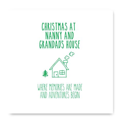 Christmas Card For Nanny And Grandad By Liberty Bee