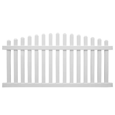 Looking for great pool fencing? Weatherables Sanibel 4 ft. H x 6 ft. W White Vinyl Picket ...