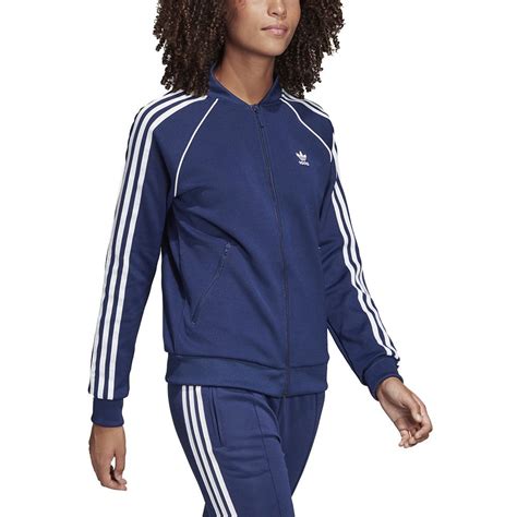 Adidas Originals Womens Sst Track Jacket Dark Blue Dv2633 Wookicom