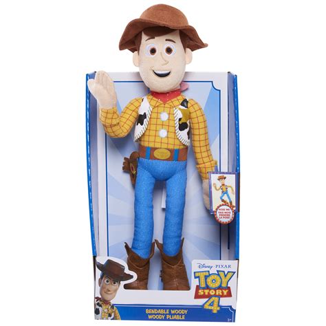 Disney Pixars Toy Story 4 Bendable Plush Woody