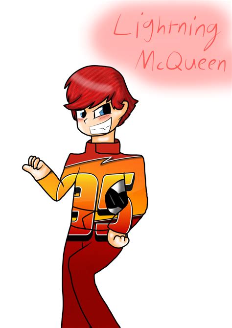 Come on man, did you see his reaction when francesco flirted with sally?? Lightning McQueen as a Human by KiVee20 on DeviantArt