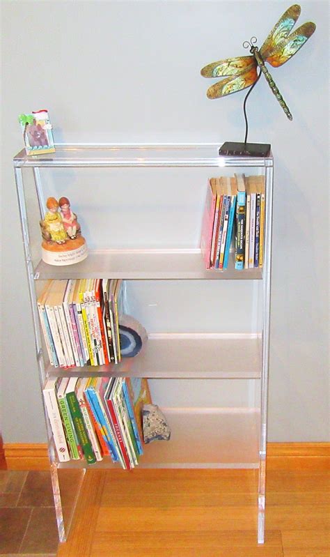 All 34 Polished Acrylic Book Shelf With Frosted Shelves Custom