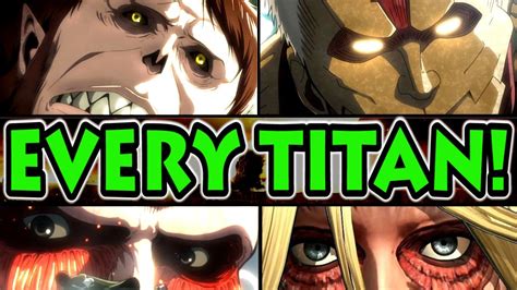 Attack On Titan 9 Types Of Titans