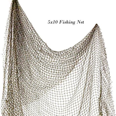 Nautical Crush Trading Fishing Net 5 X 10 Authentic Nautical Net