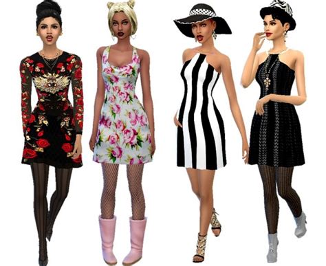 Dreaming 4 Sims Yesterday Dress Sims 4 Downloads