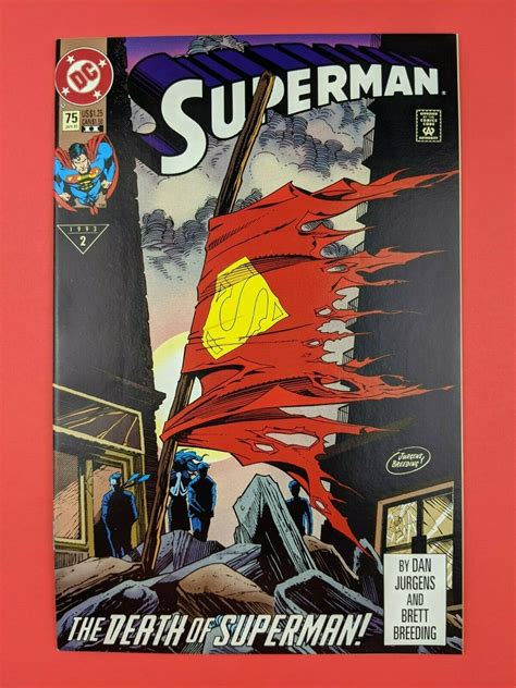 Superman 75 Jan 1993 The Death Of Superman 2nd Print Dc Comics Values
