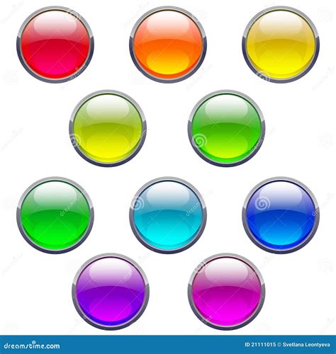 Glass Buttons Stock Vector Illustration Of Pearl Shiny 21111015