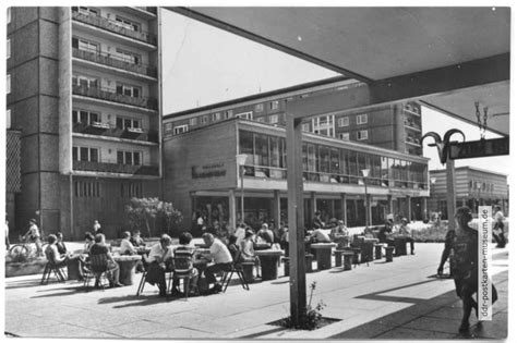 Cafe Im Rosenhof Fußgängerzone 1972 Ddr Postkarten Museum