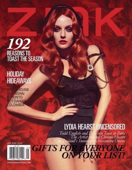 lydia hearst zink magazine december 2010 cover photo united states