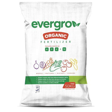 Evergrow Organic Fertilizer Npkte 50kg Copia Kenya
