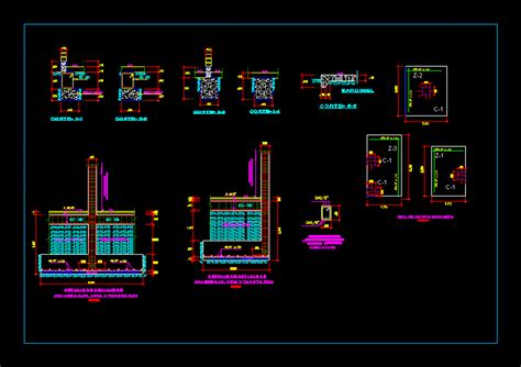 Planos De Cimentacion En Dwg Autocad Cimentaciones Detalles Images