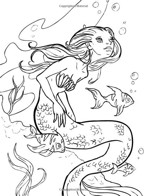 Alice in waterland coloring book alice is lost under the sea with all her favorite friends! Amazon.com: Mermaids -- Sirens of the Sea (Dover Coloring ...