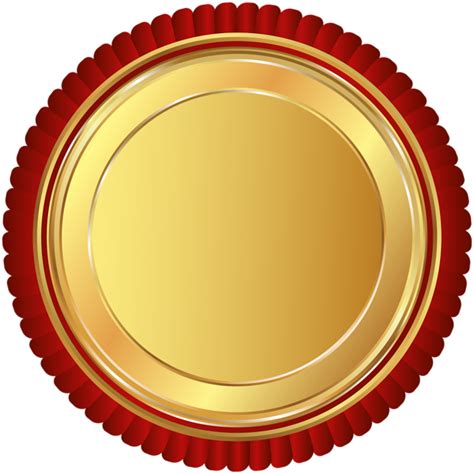Badge Clip Art Gold Seal Badge Png Clipart Image Png
