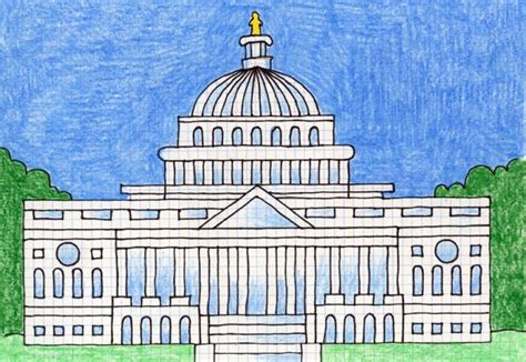 House plan blueprints include wall dimensions plans with foundation drawings: US Capitol · Art Projects for Kids