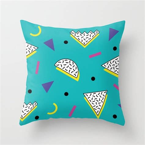 Buy Memphis Pattern 64 80s 90s Retro Throw Pillow By