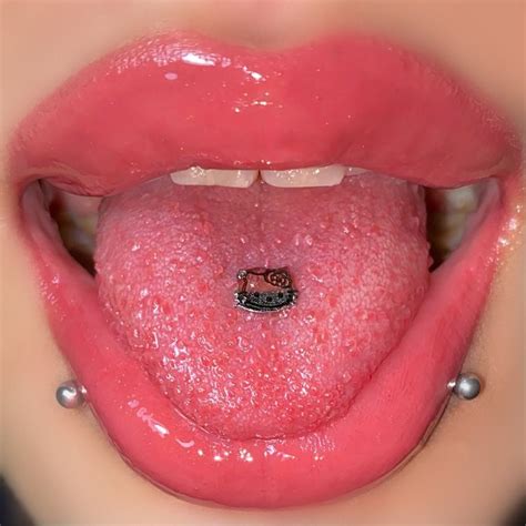 Surface Tongue Piercing Cute Tongue Piercing Tongue Piercing Jewelry Mouth Piercings Cool