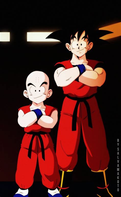 Krilin Y Goku By Salvamakoto On Deviantart Dragon Ball Artwork Dragon Ball Z Anime
