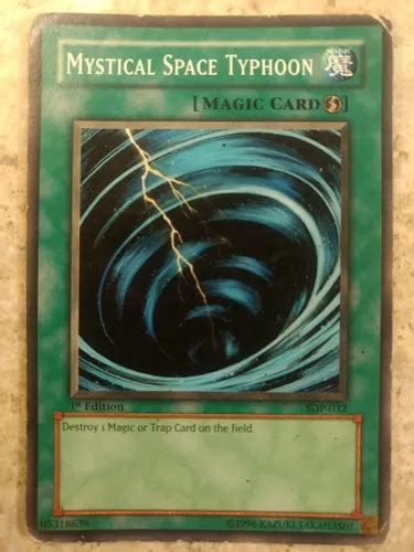 Carta Ultra Rara Yu Gi Oh Mystical Space Typhoon En Venta En Morelia