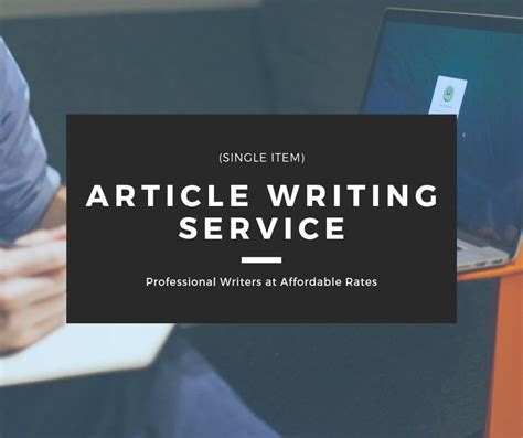 Article Writing Services Best Content Writing Service
