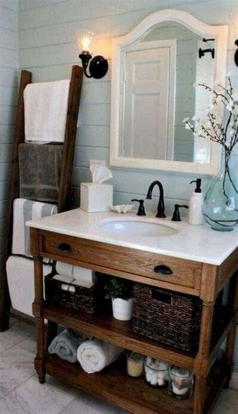 30 Vintage Farmhouse Bathroom Remodel Ideas On A Budget Trendhmdcr