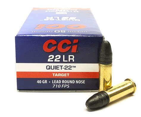 Cci Quiet 22 Long Rifle 40 Grain Lead Round Nose Ammunition 960