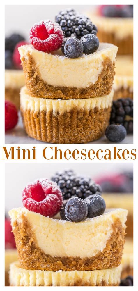 Top mini cheesecake recipes and other great tasting recipes with a healthy slant from sparkrecipes.com. Mini Ricotta Cheesecakes | Recipe | Cheesecake, Cheesecake ...