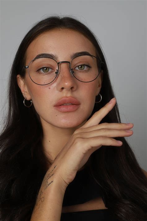 metal round glasses frames with fake or prescription lenses etsy round glasses frames