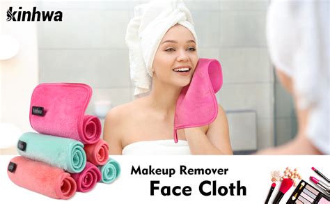 Kinhwa Microfiber Makeup Remover Cloths Flannel Face Cloth Reusable Face Towel Soft Facial Wash